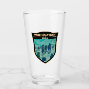 Verre Wulingyuan zone Pittoresque Chine Voyage Art Vinta