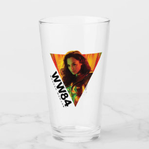 Verre WW84  Kaleidoscope de la femme rouge-orange