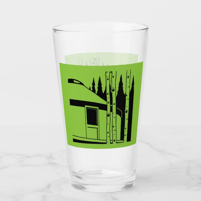 Verre Yourt Vivant Dans La Nature (Devant)