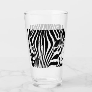 Verre Zebra portrait noir et blanc