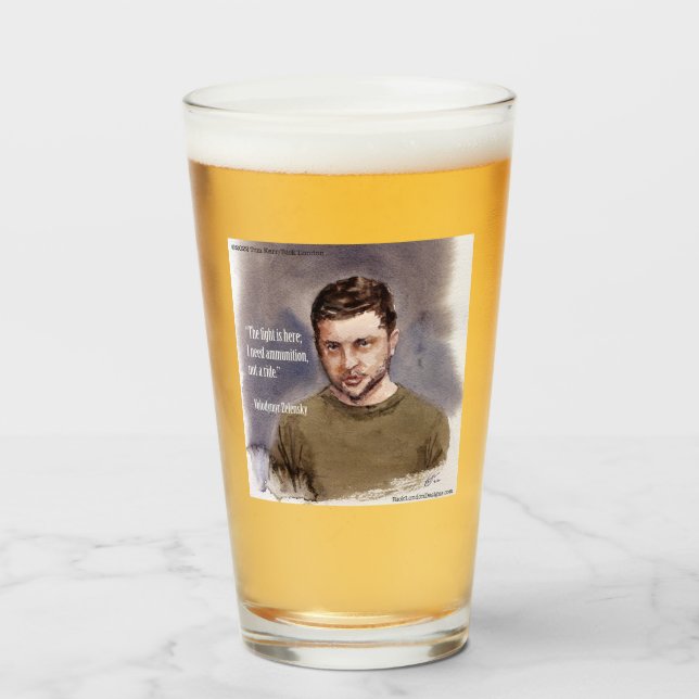 Verre Zelensky, Volodymir (Devant (rempli))