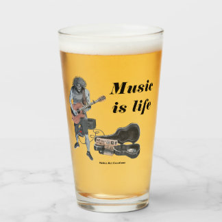 Verre Zombie Guitar Rock Musicien Imaginaire Art Coupe d