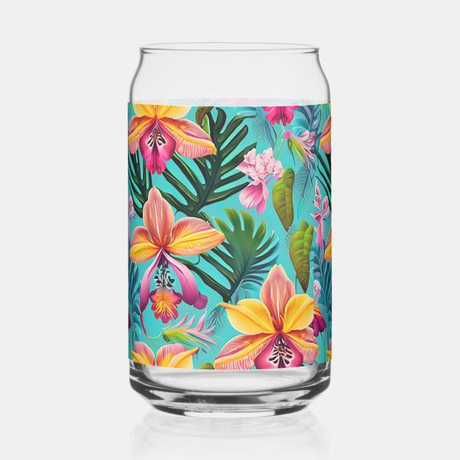 Verrerie de fleurs tropicales (Recto)