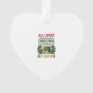 Verres à bière de Noël Brew All Want Pomme de pin