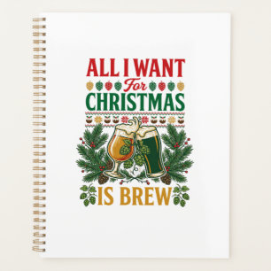 Verres à bière de Noël Brew All Want Pomme de pin