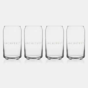 Verres à boire ARCHITECT 16 oz (4) / Sepia