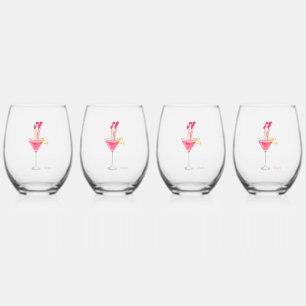 Verres à cocktail amusants pour la nuit entre fill