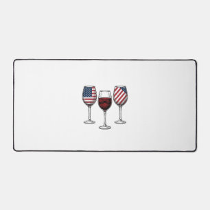 Verres à vin patriotiques dessin de t-shirt vector