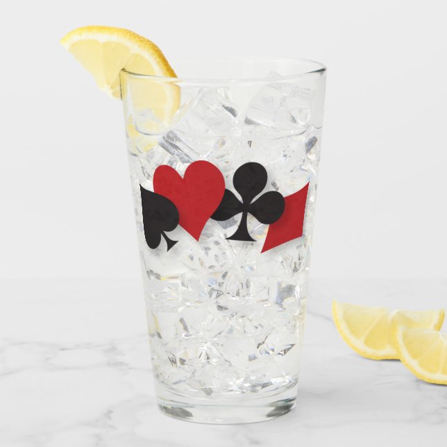 verres carte a jouer  (Devant glace)