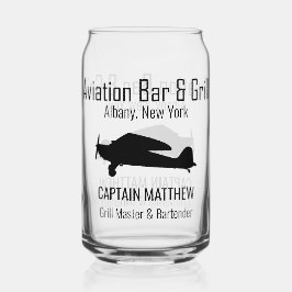 Verres de bière de bar et grill de l'aviation