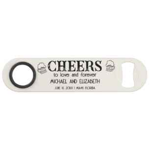 Verres de bière pour annoncer la date du mariage u