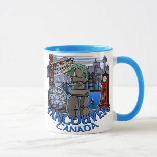 Verres d'inukshuk de tasses de tasses de café de
