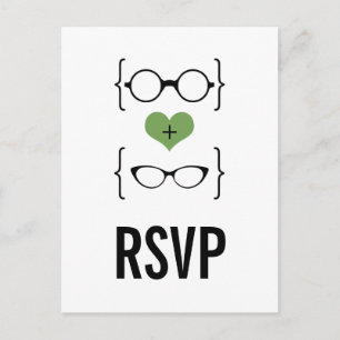Verres Geeky Vert Carte postale RSVP