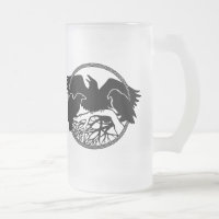 Verres sauvages de Raven de tasse de bière