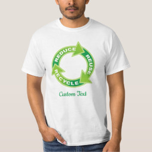Verringern der Wiederverwendung Gerecycelt T - Shi T-Shirt