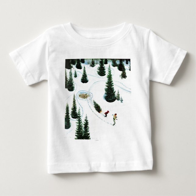 Verringern des Baums Baby T-shirt (Vorderseite)