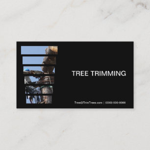 Verringern ein Baum-der Trimmer Visitenkarte
