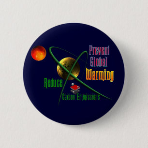 Verringern Sie Kohlenstoff Emmissions Button