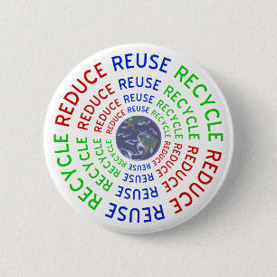 Verringern Sie, verwenden Sie wieder, recyceln Sie Button