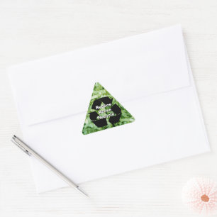 Verringern Sie, verwenden Sie wieder, recyceln Sie Dreieckiger Aufkleber
