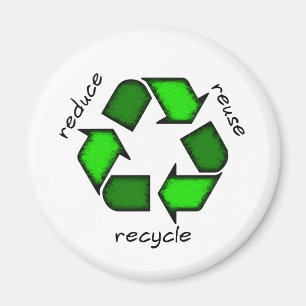 Verringern Sie, verwenden Sie wieder, recyceln Sie Magnet