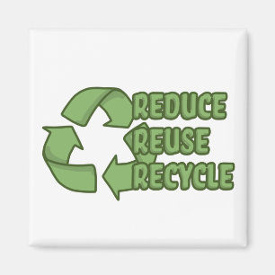 Verringern Sie, verwenden Sie wieder, recyceln Sie Magnet