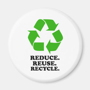 Verringern Sie, verwenden Sie wieder, recyceln Sie Magnet