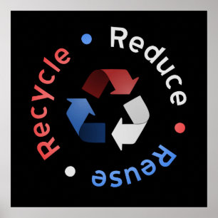 Verringern Sie, verwenden Sie wieder, recyceln Sie Poster