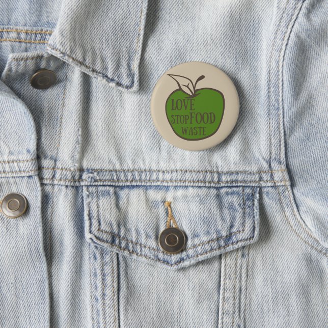 Verringerung der Lebensmittelverschwendung Button (Beispiel)