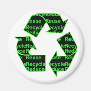 Verringerung der Wiederverwendung gerecycelt Magnet