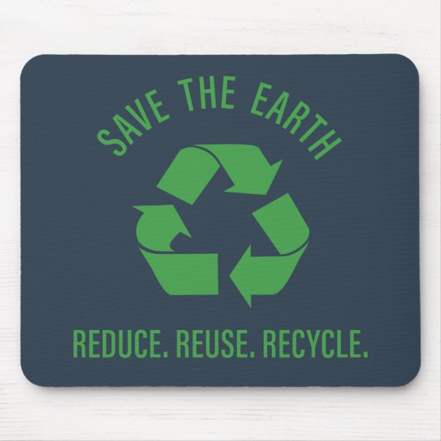 Verringerung der Wiederverwendung gerecycelt Mousepad (Vorne)