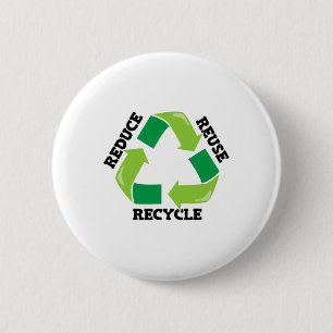 Verringerung der Wiederverwendung Gerecycelt Mutte Button