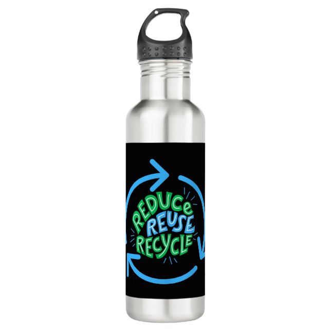 Verringerung der Wiederverwendung Gerecycelt Umgeb Edelstahlflasche (Vorderseite)