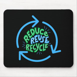 Verringerung der Wiederverwendung Gerecycelt Umgeb Mousepad