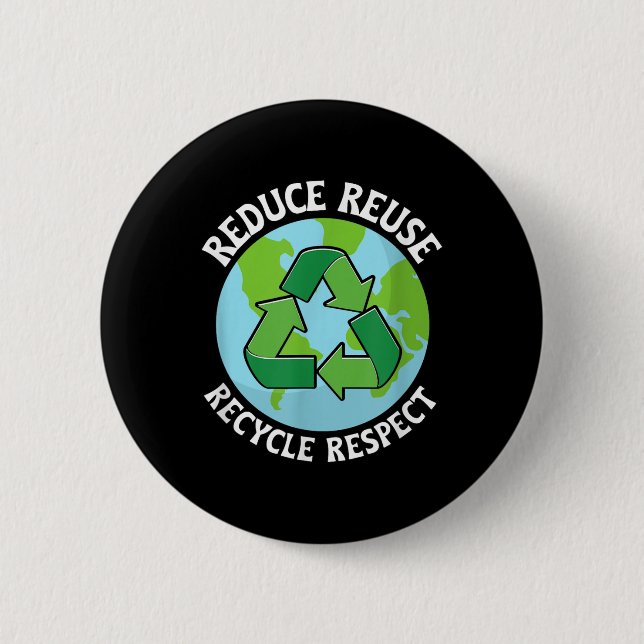 Verringerung der Wiederverwendung Gerecycelt Umwel Button (Vorderseite)