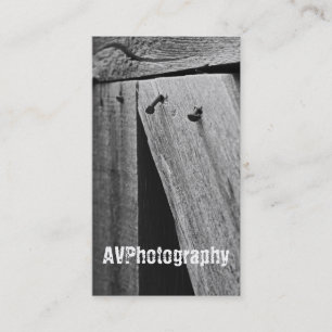 Verrostende Nagel-Fotografie-Visitenkarte Visitenkarte
