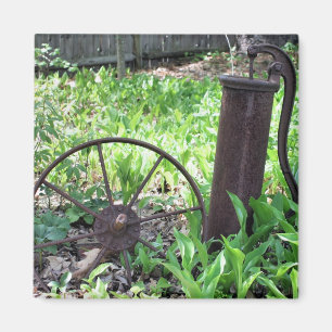 Verrosteter Sache-Blumen-Garten-Natur-Magnet Magnet