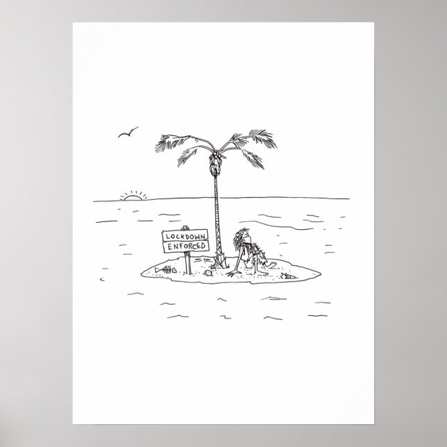 Verrouillage Affiche matte forcée (Devant)