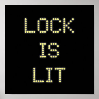 Verrouiller est Lit Pinball Poster #9