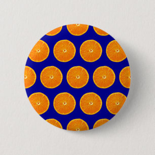 Verrückt auf Klementinen - Blau Button