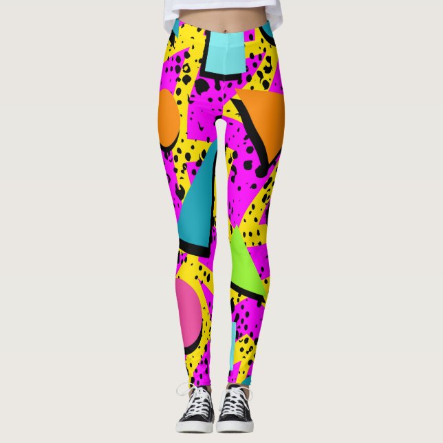 Verrückt für den 80er leggings (Vorderseite)