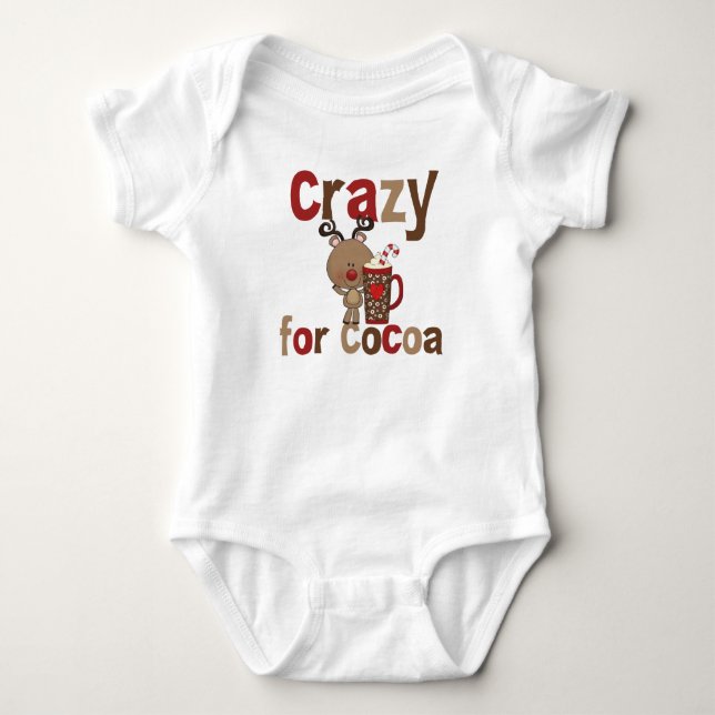 Verrückt für Kakao Baby Strampler (Vorderseite)