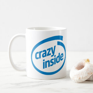 Verrückt im Innern Kaffeetasse