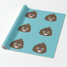 Verrückt kacken Sie das Emoji Verpackungs-Papier