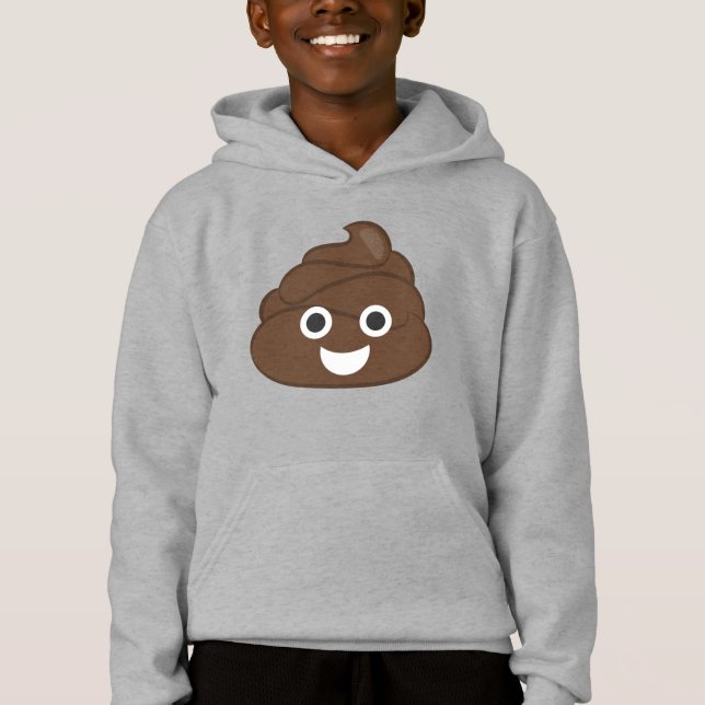 Verrückt kacken Sie Emoji Hoodie (Vorderseite)