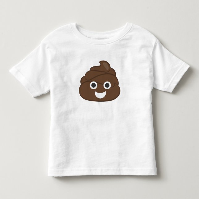 Verrückt kacken Sie Emoji Kleinkind T-shirt (Vorderseite)