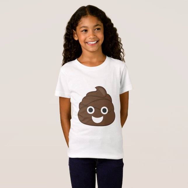 Verrückt kacken Sie Emoji T-Shirt (Vorne ganz)