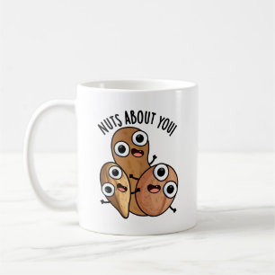Verrückt nach dir Lustige Nuss-Wortspiele  Kaffeetasse