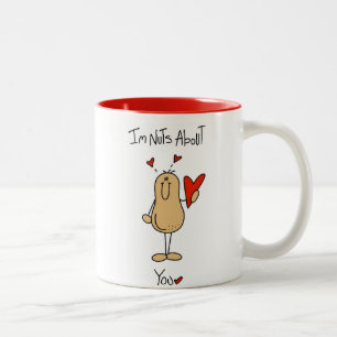 Verrückt nach dir T-Shirts und Geschenke Zweifarbige Tasse