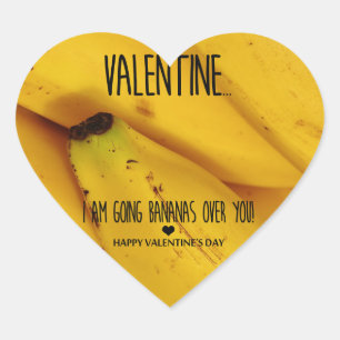 Verrückt nach dir zum Valentinstag Herz-Aufkleber